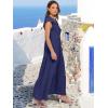 imageANRABESS Womens Summer Casual Maxi Dress V Neck Ruffle Sleeve Long Dresses Fashion Flowy Tiered Boho Beach Vacation SundressNavy Blue