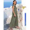 imageANRABESS Womens Summer Casual Maxi Dress V Neck Ruffle Sleeve Long Dresses Fashion Flowy Tiered Boho Beach Vacation SundressOlive
