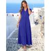 imageANRABESS Womens Summer Casual Maxi Dress V Neck Ruffle Sleeve Long Dresses Fashion Flowy Tiered Boho Beach Vacation SundressRoyal Blue
