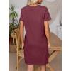 imageANRABESS Womens Summer Casual T Shirt Dresses Short Sleeve Crewneck Striped Mini Shift Dress 2025 Beach Vacation OutfitsDeep Red