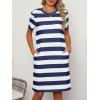 imageANRABESS Womens Summer Casual T Shirt Dresses Short Sleeve Crewneck Striped Mini Shift Dress 2025 Beach Vacation OutfitsNavy Blue Stripe