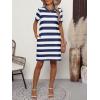 imageANRABESS Womens Summer Casual T Shirt Dresses Short Sleeve Crewneck Striped Mini Shift Dress 2025 Beach Vacation OutfitsNavy Blue Stripe