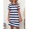 imageANRABESS Womens Summer Casual T Shirt Dresses Short Sleeve Crewneck Striped Mini Shift Dress 2025 Beach Vacation OutfitsNavy Blue Stripe