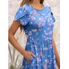 imageANRABESS Womens Summer Short Sleeve ALine Midi Dresses Casual Floral TShirt Dresses Flowy Beach Sundress with PocketsBlue Pink Flower