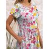 imageANRABESS Womens Summer Short Sleeve ALine Midi Dresses Casual Floral TShirt Dresses Flowy Beach Sundress with PocketsMulticolour Floral