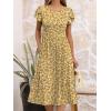 imageANRABESS Womens Summer Short Sleeve ALine Midi Dresses Casual Floral TShirt Dresses Flowy Beach Sundress with PocketsPrint Floral