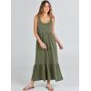 imageANRABESS Womens Summer Sleeveless Maxi Sundress Swing Casual Flowy Tiered Shirts Dress Beach Travel Vacation OutfitsGreen