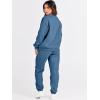 imageANRABESS Womens Two Piece Outfits Sweatsuit Lounge Set Long Sleeve Crewneck Sweatshirt Jogger Pants Tracksuit 2025 Fall SetsBlue