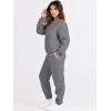 imageANRABESS Womens Two Piece Outfits Sweatsuit Lounge Set Long Sleeve Crewneck Sweatshirt Jogger Pants Tracksuit 2025 Fall SetsDeep Grey