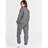 imageANRABESS Womens Two Piece Outfits Sweatsuit Lounge Set Long Sleeve Crewneck Sweatshirt Jogger Pants Tracksuit 2025 Fall SetsDeep Grey