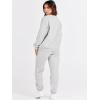 imageANRABESS Womens Two Piece Outfits Sweatsuit Lounge Set Long Sleeve Crewneck Sweatshirt Jogger Pants Tracksuit 2025 Fall SetsGrey