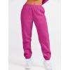 imageANRABESS Womens Two Piece Outfits Sweatsuit Lounge Set Long Sleeve Crewneck Sweatshirt Jogger Pants Tracksuit 2025 Fall SetsHot Pink
