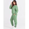 imageANRABESS Womens Two Piece Outfits Sweatsuit Lounge Set Long Sleeve Crewneck Sweatshirt Jogger Pants Tracksuit 2025 Fall SetsMint Green
