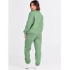 imageANRABESS Womens Two Piece Outfits Sweatsuit Lounge Set Long Sleeve Crewneck Sweatshirt Jogger Pants Tracksuit 2025 Fall SetsMint Green