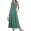 imageANRABESS Women Summer Casual Sleeveless Maxi Sundress Button Fit ampamp Flare ALine Flowy Long Dresses 2025 Beach OutfitsGrass