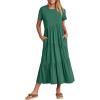 imageANRABESS Women Summer Maxi Dress Short Sleeve Swing Casual Asymmetric Tiered Vacation Long Beach Sundress OutfitsGreen