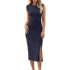 imageANRABESS Womens Slim Fit Tank Dresses Sexy Button Slit Bodycon Business Work Sundresses 2025 Summer Trendy Club Midi DressNavy Blue
