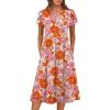 Print Pink Orange Floral