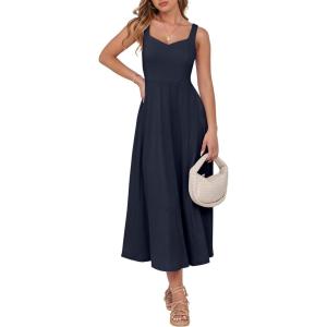 imageANRABESS Women Summer Casual Dress Sleeveless Smocked Back Tank Midi Dresses 2025 Beach Vacation Sundress with PocketsNavy Blue