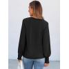imageANRABESS Long Sleeve Shirts for Women 2025 Fall Dressy Casual Tops Pleated Crewneck Loose Basic Blouses FashionBlack