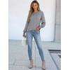imageANRABESS Long Sleeve Shirts for Women 2025 Fall Dressy Casual Tops Pleated Crewneck Loose Basic Blouses FashionGrey