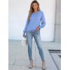 imageANRABESS Long Sleeve Shirts for Women 2025 Fall Dressy Casual Tops Pleated Crewneck Loose Basic Blouses FashionLight Blue