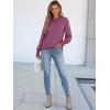 imageANRABESS Long Sleeve Shirts for Women 2025 Fall Dressy Casual Tops Pleated Crewneck Loose Basic Blouses FashionMauve