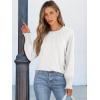 imageANRABESS Long Sleeve Shirts for Women 2025 Fall Dressy Casual Tops Pleated Crewneck Loose Basic Blouses FashionWhite