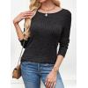 imageANRABESS Long Sleeve Shirts for Women Crewneck Tunic Tops Business Casual Fit Fall Lightweight Sweaters Fashion Clothes 2025Black