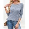 imageANRABESS Long Sleeve Shirts for Women Crewneck Tunic Tops Business Casual Fit Fall Lightweight Sweaters Fashion Clothes 2025Blue