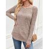 imageANRABESS Long Sleeve Shirts for Women Crewneck Tunic Tops Business Casual Fit Fall Lightweight Sweaters Fashion Clothes 2025Tan