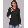 imageANRABESS Long Sleeve Shirts for Women Fall Fashion 2025 Dressy Casual Blouses Trendy Pleated Tunic Tops OutfitsBlack