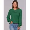 imageANRABESS Long Sleeve Shirts for Women Fall Fashion 2025 Dressy Casual Blouses Trendy Pleated Tunic Tops OutfitsGreen