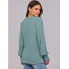 imageANRABESS Long Sleeve Shirts for Women Fall Fashion 2025 Dressy Casual Blouses Trendy Pleated Tunic Tops OutfitsGreen Blue