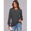 imageANRABESS Long Sleeve Shirts for Women Fall Fashion 2025 Dressy Casual Blouses Trendy Pleated Tunic Tops OutfitsGrey