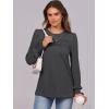 imageANRABESS Long Sleeve Shirts for Women Fall Fashion 2025 Dressy Casual Blouses Trendy Pleated Tunic Tops OutfitsGrey