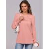 imageANRABESS Long Sleeve Shirts for Women Fall Fashion 2025 Dressy Casual Blouses Trendy Pleated Tunic Tops OutfitsPink