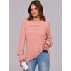 imageANRABESS Long Sleeve Shirts for Women Fall Fashion 2025 Dressy Casual Blouses Trendy Pleated Tunic Tops OutfitsPink