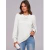 imageANRABESS Long Sleeve Shirts for Women Fall Fashion 2025 Dressy Casual Blouses Trendy Pleated Tunic Tops OutfitsWhite