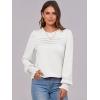 imageANRABESS Long Sleeve Shirts for Women Fall Fashion 2025 Dressy Casual Blouses Trendy Pleated Tunic Tops OutfitsWhite