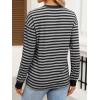 imageANRABESS Long Sleeve Shirts for Women Striped Crewneck Loose Fit Tunic Tops 2025 Fall Color Block TShirtGrey Stripes Combo