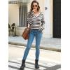 imageANRABESS Long Sleeve Shirts for Women V Neck Casual Fall Tops Loose Fit Lightweight Sweaters Tunic Fashion 2025 ClothesStriped Apricot