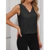 imageANRABESS Tank Top for Women Dressy Casual Business Work Blouses Sleeveless V Neck Textured Tops 2025 Spring Summer OutfitsBlack