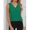 imageANRABESS Tank Top for Women Dressy Casual Business Work Blouses Sleeveless V Neck Textured Tops 2025 Spring Summer OutfitsGreen