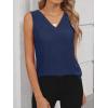 imageANRABESS Tank Top for Women Dressy Casual Business Work Blouses Sleeveless V Neck Textured Tops 2025 Spring Summer OutfitsNavy Blue