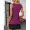 imageANRABESS Tank Top for Women Dressy Casual Business Work Blouses Sleeveless V Neck Textured Tops 2025 Spring Summer OutfitsPurple