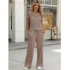 imageANRABESS Women 2 Piece Lounge Sets Crochet Knit Sweater Vest Wide Leg Pants Summer Casual Travel Matching Outfits ClothesLight Brown