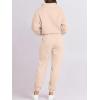 imageANRABESS Women 2 Piece Outfits Sweatsuit Oversized Half Zip Sweatshirt Jogger Sweatpants Tracksuit Lounge Set 2025 ClothesBeige