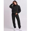 imageANRABESS Women 2 Piece Outfits Sweatsuit Oversized Half Zip Sweatshirt Jogger Sweatpants Tracksuit Lounge Set 2025 ClothesBlack
