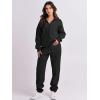 imageANRABESS Women 2 Piece Outfits Sweatsuit Oversized Half Zip Sweatshirt Jogger Sweatpants Tracksuit Lounge Set 2025 ClothesBlack